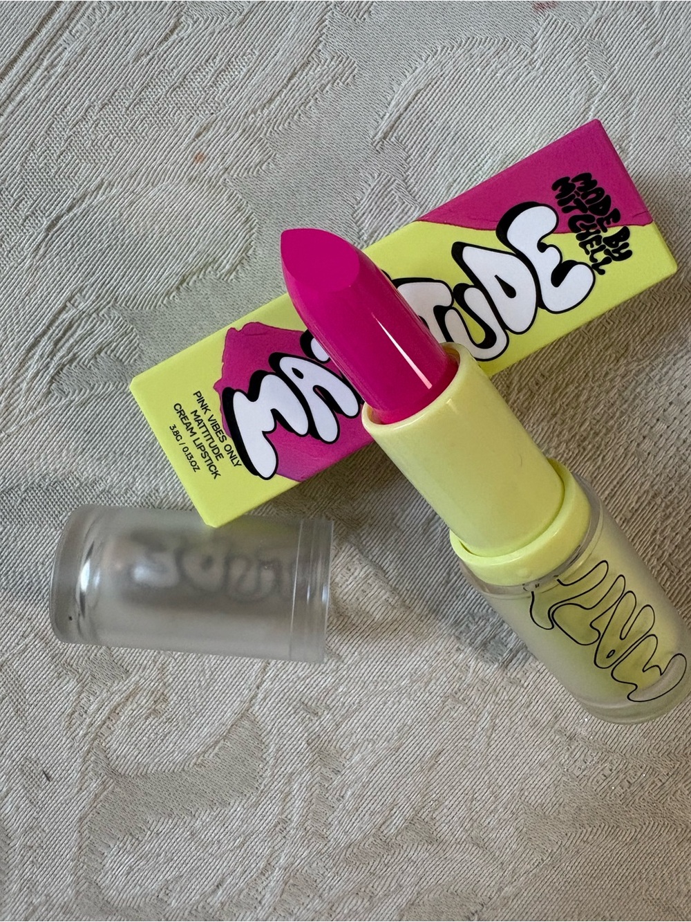 Made by Mitchell Mattitude Lipstick in Pink Vibes Only BNIB